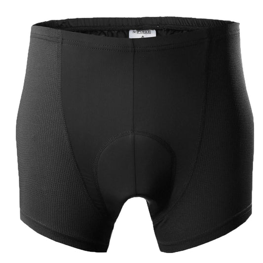 Men\'s Cycling Underwear Shorts 3D Padded Bike Underwear Shorts Breathable Moisture Absorbing Quick Dry - Black -