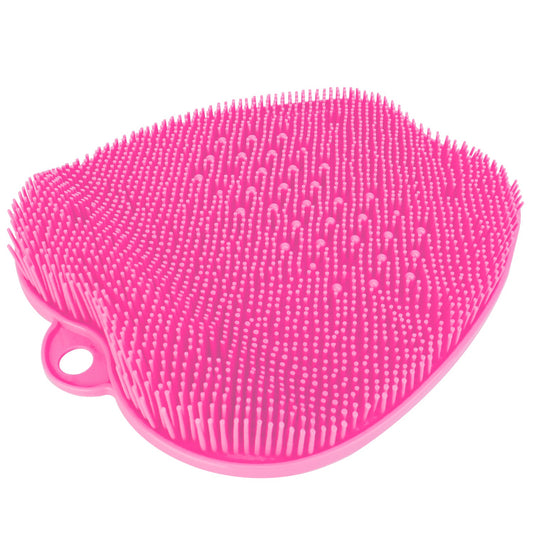 Shower Foot Scrubber Foot Massager Exfoliation Cleaner Mat Improve Foot Circulation Scrubber Foot Pain Relief Mat w/ Anti-slip Suction Cups - Pink -