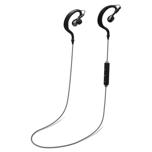 Wireless Sport In-Ear Headphones V4.1 - Sweat-proof Neckband Earbuds, Deep Bass, Mic - Running, Hiking, Travel - Black -