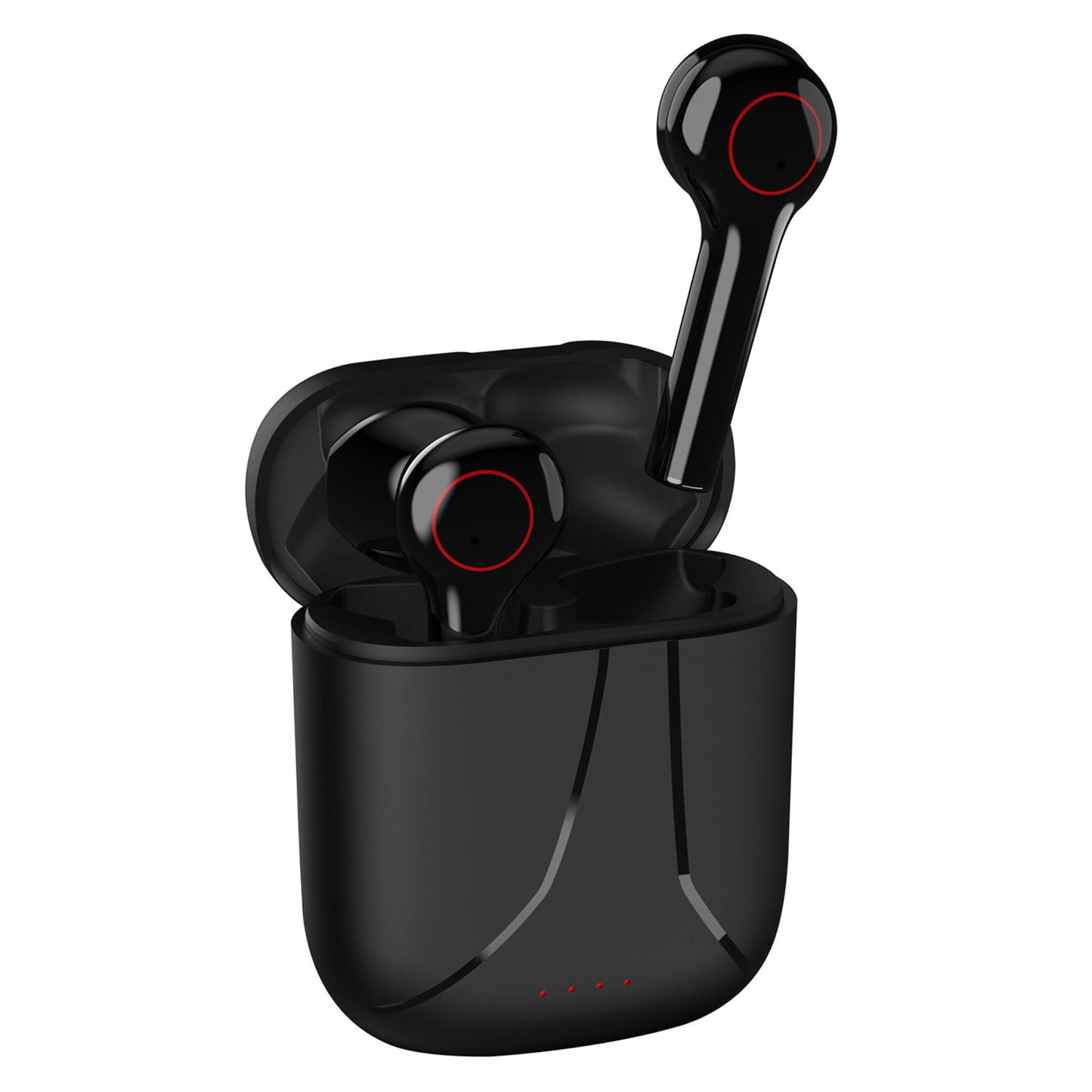 Waterproof Wireless 5.0 TWS Earbuds - 30Hrs Playtime - Magnetic Charging Case - Mic - Sport Running - Black -