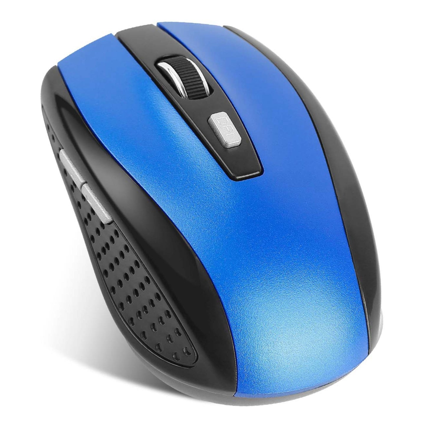 2.4G Wireless Gaming Mouse, 3 Adjustable DPI, 6 Buttons, for PC Laptop Macbook. Includes Receiver. - Blue -