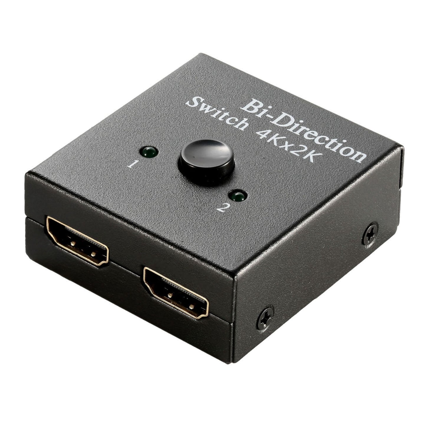 4K Bi-direction HD-IN/HD-OUT 2.0 Cable Switch: Splitter Hub HDCP 3D - 2x1/1x2 In/Out - Black -