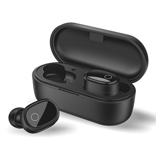 Wireless 5.0 Earbuds In-Ear Stereo Headset Earphone + Charger - Noise Cancelling, Twins, TWS 5.0 - Black -