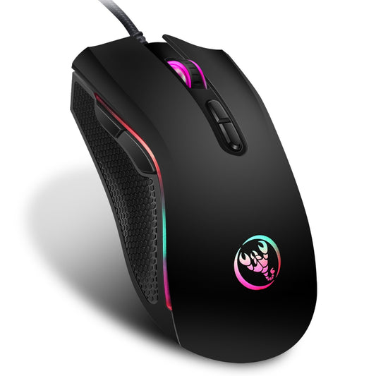 7-Key Wired Gaming Mouse | Ergonomic | 7 Colors | 4 DPI | up to 3200 | Computer/Laptop - Black -