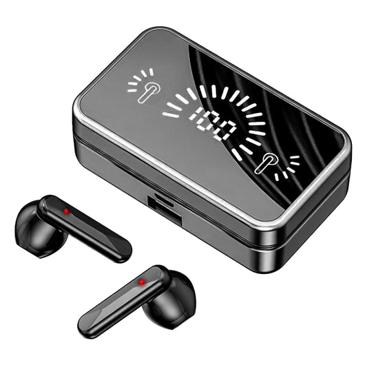 5.3 TWS Wireless Earbuds with Touch Control, In-Ear Headphones, Charging Case, Built-in Mic - Black -