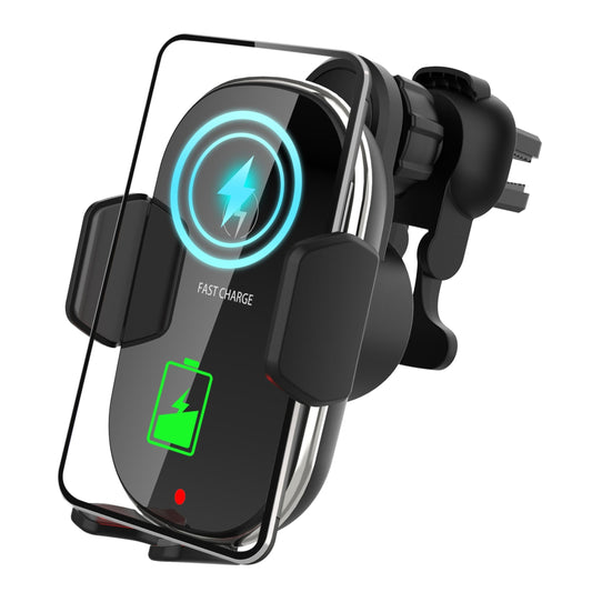 15W Fast Charge Car Wireless Phone Charger & Air Vent Mount - Fits iPhone 13/12 Pro Max - Black -