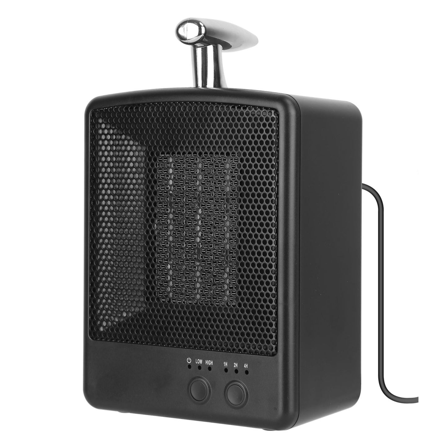 Portable Electric Space Heater - 1000W, Tip Over Protection, Adjustable Temperature, Timer - Bedroom & Office Use - Black -