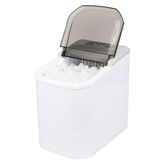 Self-cleaning Electric Ice Maker: 33LBS/24Hrs, Bullet Ice, for Home Kitchen, Office, Party - White -