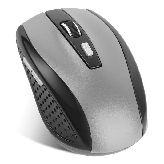 2.4G Wireless Gaming Mouse, 3 Adjustable DPI, 6 Buttons, for PC Laptop Macbook. Includes Receiver. - Gray -