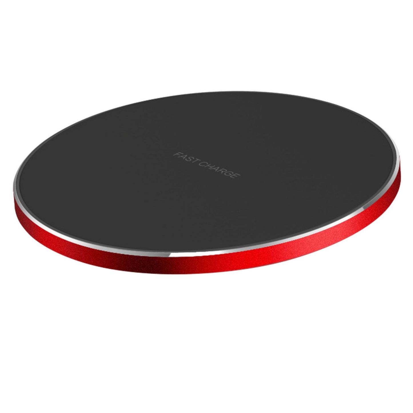 10W Qi Fast Wireless Charger Pads for Samsung Galaxy & iPhone XS/XR/Max - Red -