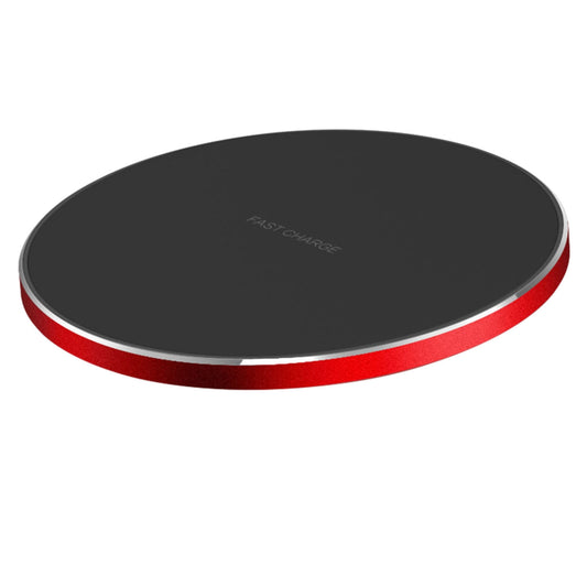 10W Qi Fast Wireless Charger Pads for Samsung Galaxy & iPhone XS/XR/Max - Red -