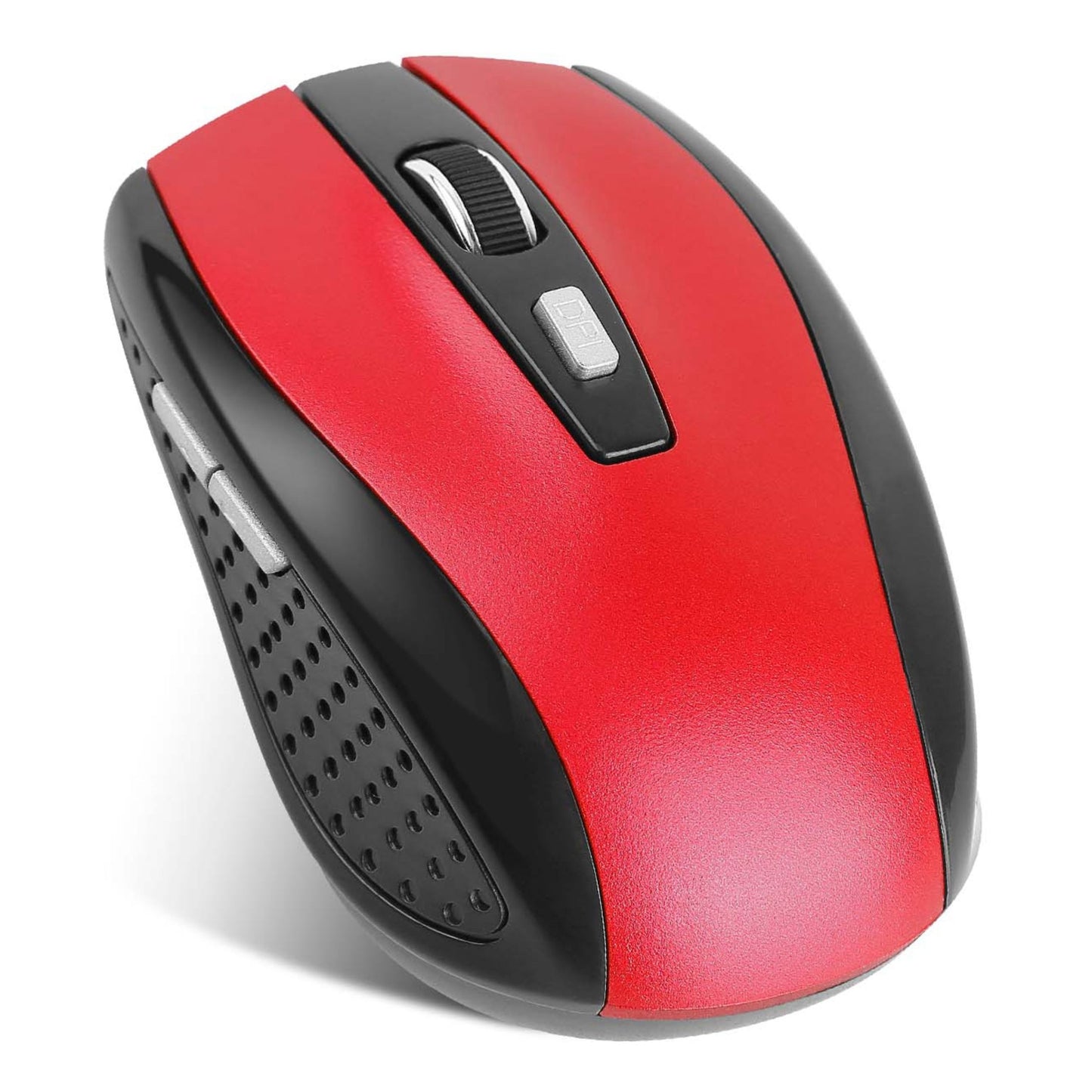 2.4G Wireless Gaming Mouse, 3 Adjustable DPI, 6 Buttons, for PC Laptop Macbook. Includes Receiver. - Red -