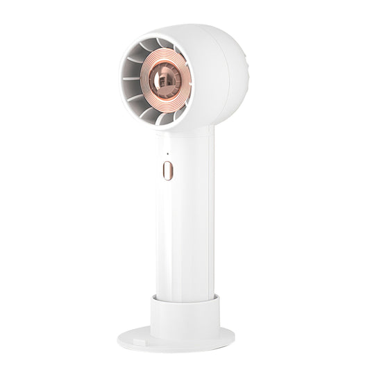 Pocket Personal Fan with 3 Speeds - Rechargeable & Portable - White -