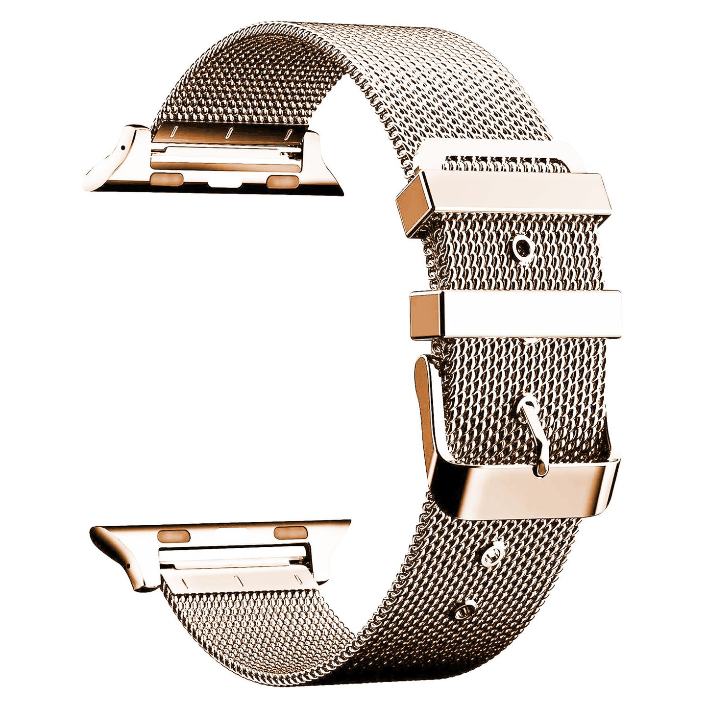 Stainless Steel Classic Buckle Band Replacement for 42MM Apple Watches Series 1/2/3 - Gold -