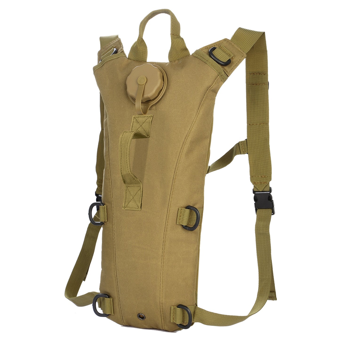 iMounTEK Tactical Hydration Pack 3L Water Bladder Adjustable Water Drink Backpack for Hiking Cycling Climbing Running - Khaki -