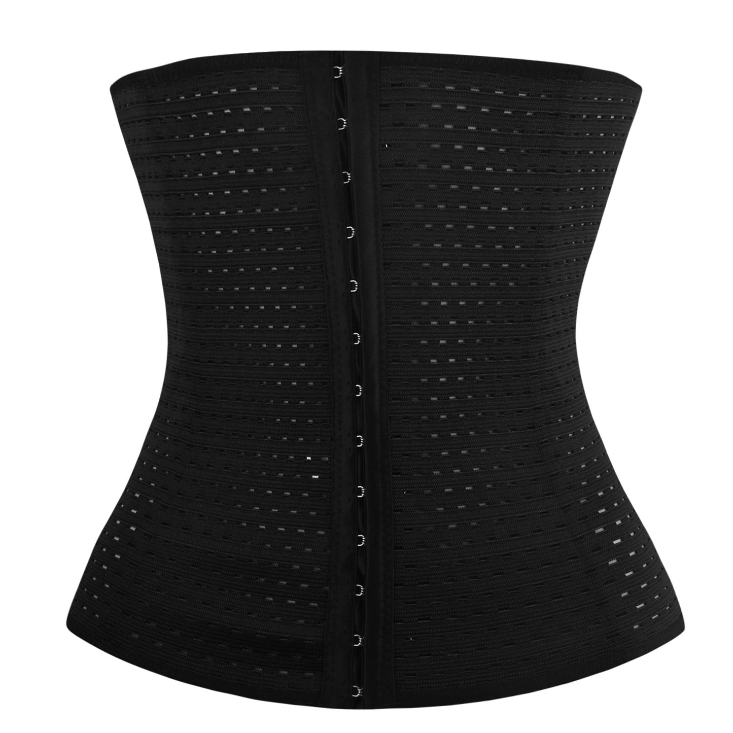 U-Shaped Slimming Waist Belt Body Abdominal Shapewear Memory Fabric Office Ladies Postpartum Mothers - Black - 3XL