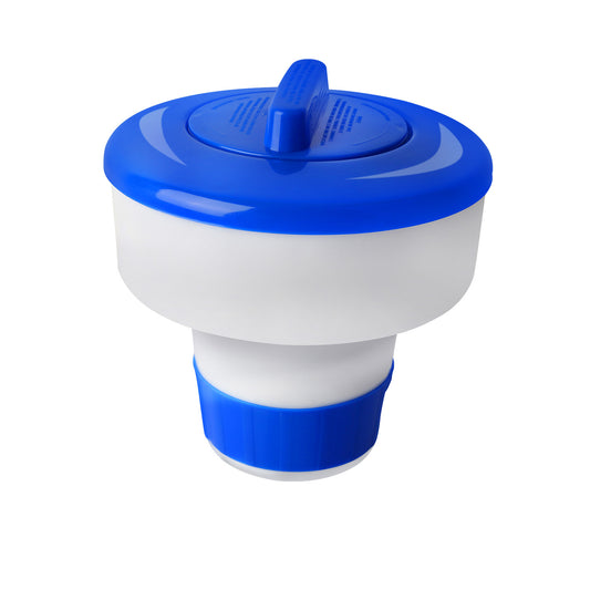 Floating Pool Chlorine Dispenser Chemical Holder Tablet Dispenser Floater For Indoor Outdoor Swimming Pools Spa Hot Tub