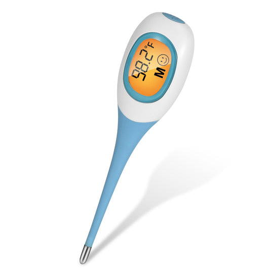 Oral Thermometer Body Thermometer Oral Rectal Underarm Temperature Thermometer C/F Switchable Accurate Fast Temperature Reading Fever Thermometer for - Blue -