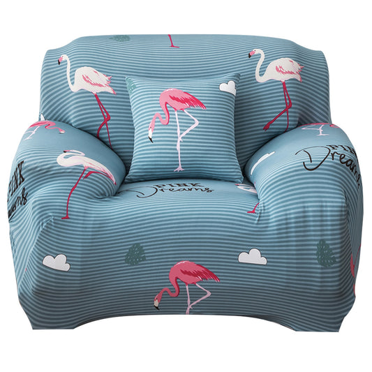 Sofa Cover Printed Stretch Sofa Furniture Cover Soft Sofa Slipcover Polyester Furniture Protector Cover - Flamingo - 1-Seat