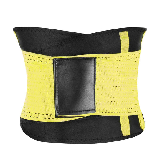 U-Shaped Slimming Waist Belt Body Abdominal Shapewear Sport Tummy Cincher Bands Office Ladies Postpartum Mothers - Yellow - Small