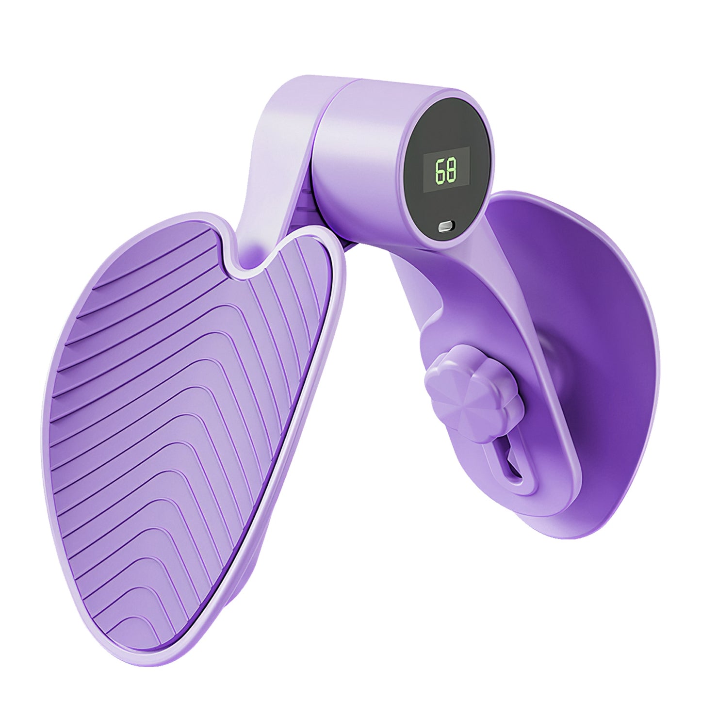 Thigh Exerciser Hip Trainer Inner Pelvic Floor Muscle Exercise Equipment with Intelligent Counter 3 Adjustable Resistance For Woman Postpartum Mother - Purple -