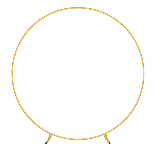 7.3FT Metal Round Balloon Arch Reusable Circle Backdrop Stand Large Wedding Party Arch Frame with Balloon Tools for Wedding Birthday Party Photo Backg