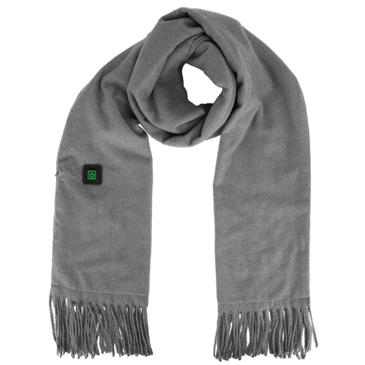 Electric Heated Winter Scarf USB Heating Neck Wrap Unisex Heated Neck Shawl Soft Warm Scarves 3 Heating Modes for Outdoor Cycling Skiing Skating - Gray -
