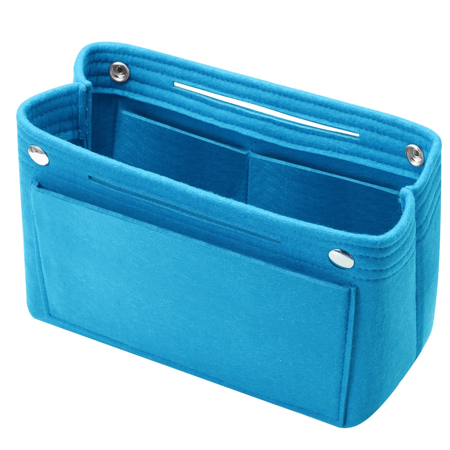 Felt Handbag Insert Organizer Purse Tote Shaper Bag in Bag Cosmetic Bag Handbag Purse Organizer - Blue -