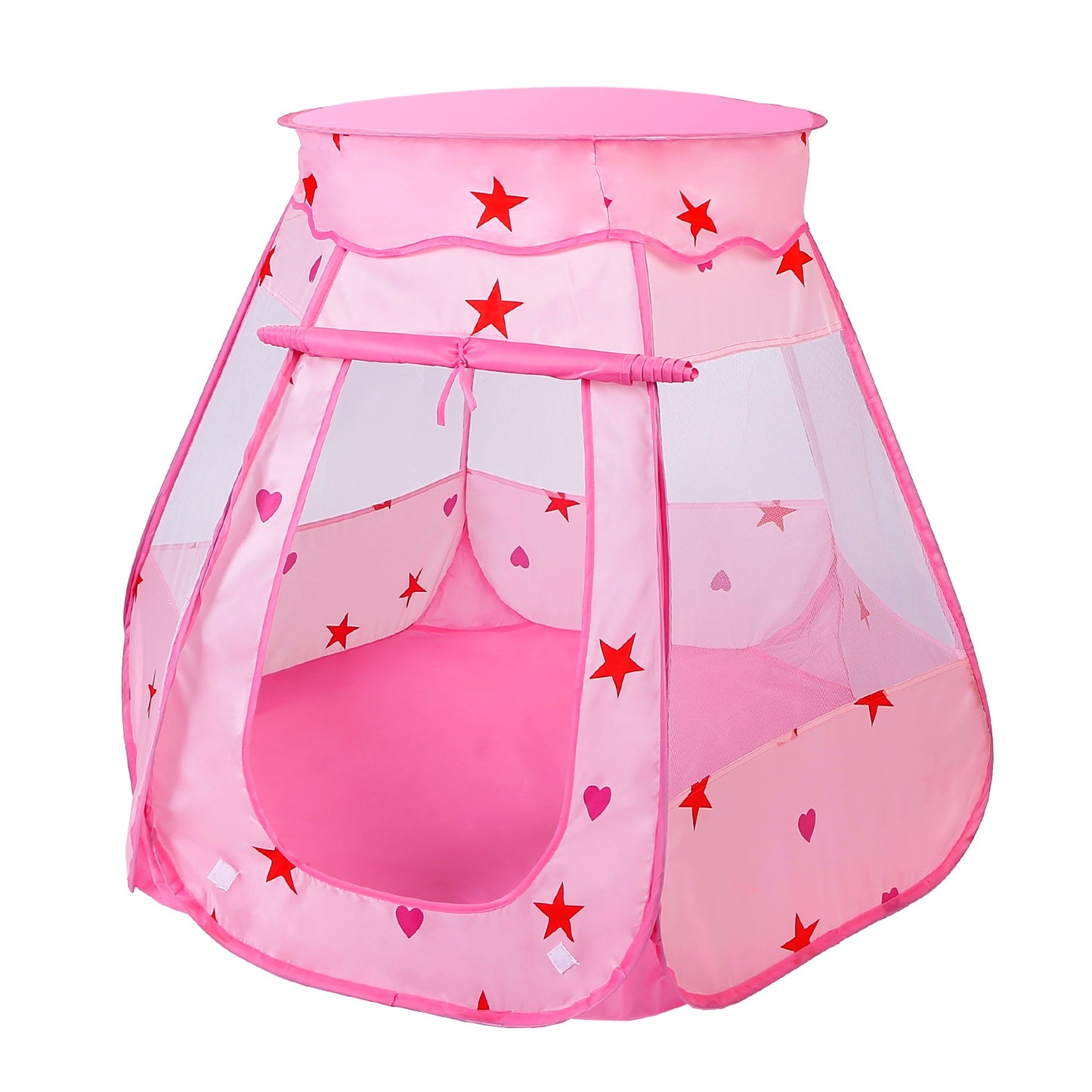 Kids Pop Up Game Tent Prince Princess Toddler Play Tent Indoor Outdoor Castle Game Play Tent Birthday Gift For Kids - Pink -