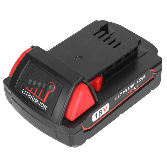 18V Battery Replacement Compatible with Milwaukee 18V M18 Cordless Power Tool Lithium Battery 48-11-1815 48-11-1820 48-11-1822 48-11-1840 48-11-1841 4 - Black -