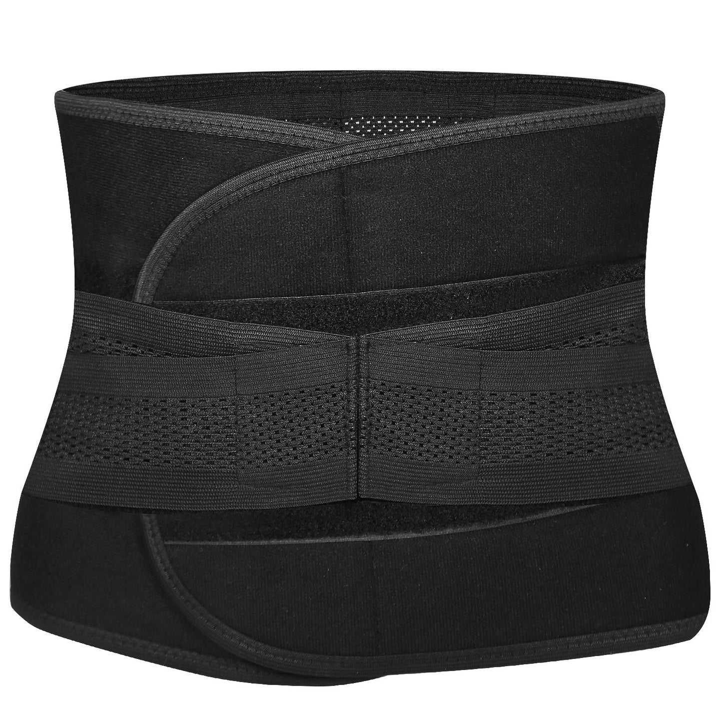 Unisex Back Brace Belt Lumbar Support Belt Lower Back Brace Pain Relief Waist Wrap Band Adjustable Support Straps - Black -