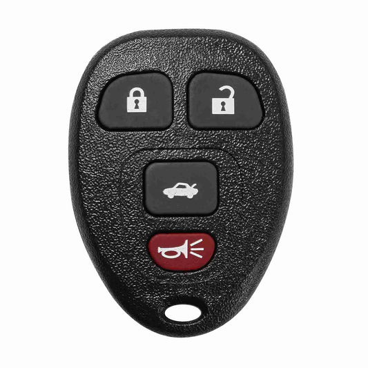 2 Keyless Entry Car Key Remote Key Fob Case Button Pad Replacement for 2009-2012 Chevrolet Malibu KOBGT04A - Black -