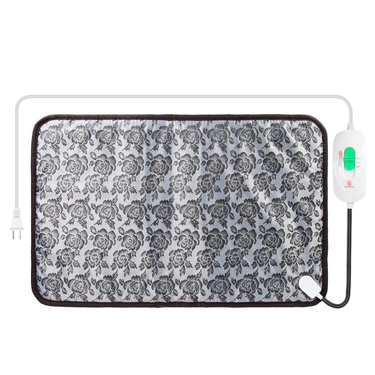 Pet Heating Pad Dog Cat Electric Heating Mat Waterproof Adjustable Warming Blanket with Chew Resistant Steel Cord Case