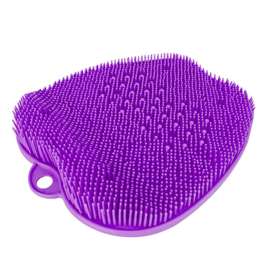 Shower Foot Scrubber Foot Massager Exfoliation Cleaner Mat Improve Foot Circulation Scrubber Foot Pain Relief Mat w/ Anti-slip Suction Cups - Purple -