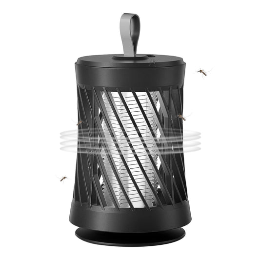 Rechargeable Mosquito Killer Lamp Bug Zapper with Night Light Strap Mosquito Catcher with Max 10594 Cubic Feet Range UV Light for Indoor Outdoor - Gray -