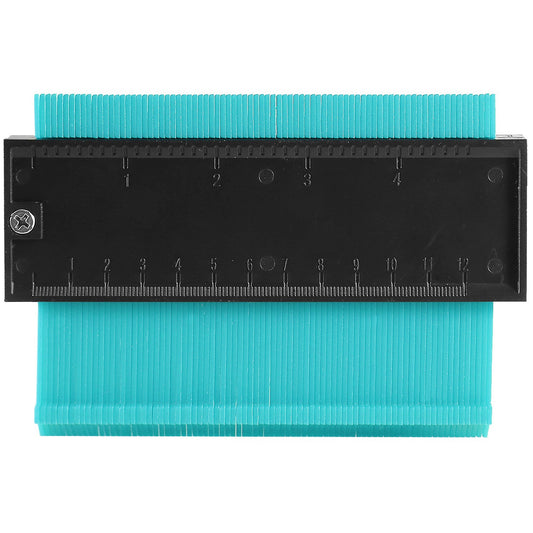 5 inch Shape Contour Gauge Duplicator Plastic Precisely Copy Irregular Shapes Profile Gauge  Measurement - Aqua - 5 inches