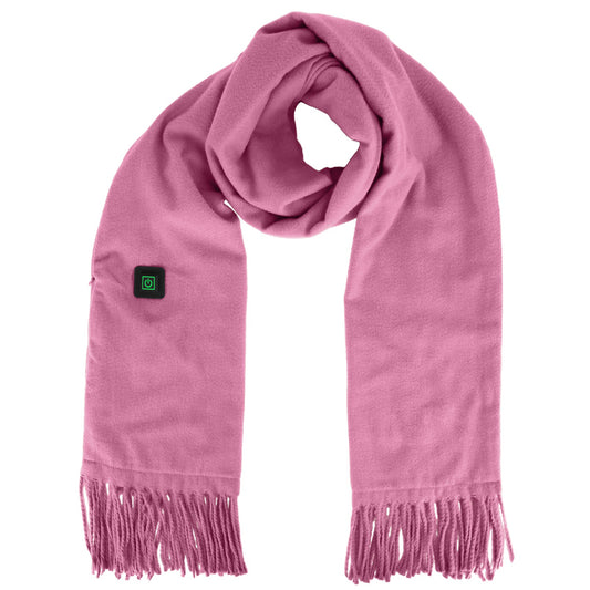 Electric Heated Winter Scarf USB Heating Neck Wrap Unisex Heated Neck Shawl Soft Warm Scarves 3 Heating Modes for Outdoor Cycling Skiing Skating - Pink -
